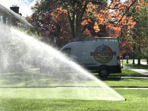 truck and sprinkler