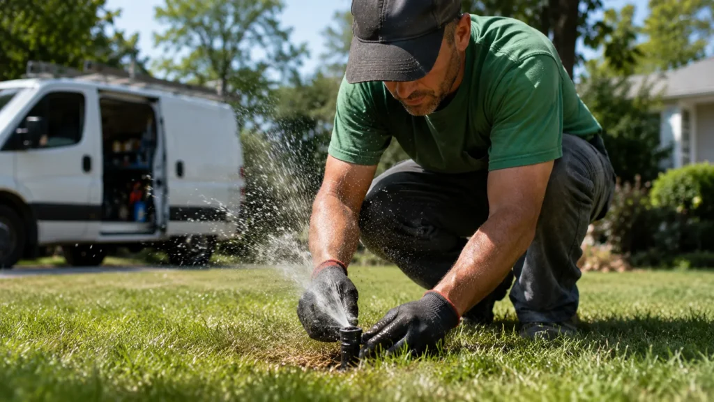 Clogged or damaged sprinkler heads