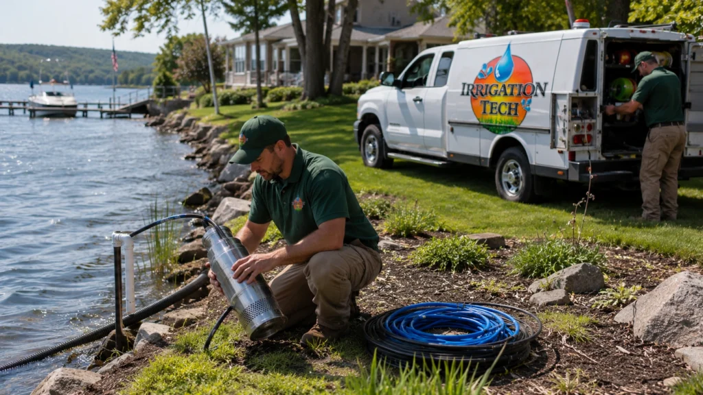 Submersible Pump at a Finger Lakes Waterfront Property